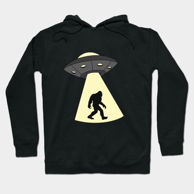 Bigfoot Abduction Hoodie by stormysilverlake